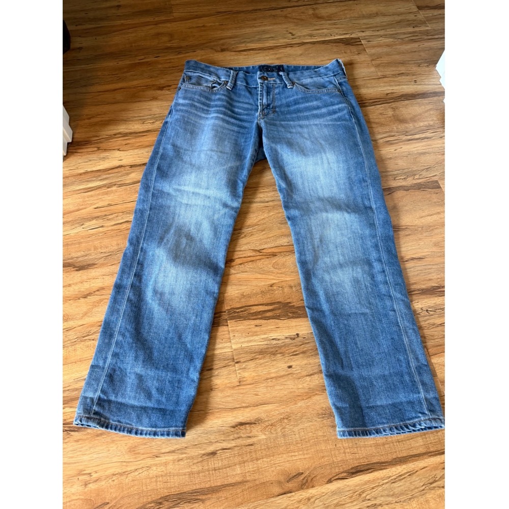 Lucky Brand Sweet‎ Jean Crop Medium Wash Straight Leg Flap Pocket Jeans 2/26
